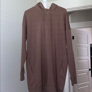 Brown Hoodie Dress